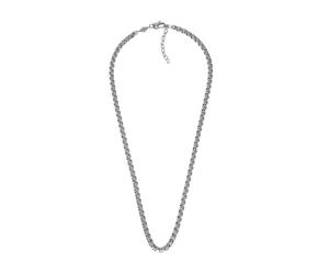 Fossil Collier pour hommes, collier à chaîne en acier inoxydable All Stacked Up