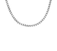 Fossil Collier pour hommes Collier à chaîne en acier inoxydable, longueur : 460mm+50mm, largeur : 2.8mm, JF04505040