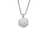 Fossil Collier pour hommes Fossil, chaîne en acier inoxydable