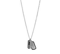 Fossil Collier Pour Hommes Habillés, Collier En Acier Inoxydable Argenté, JF00494998