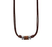 Fossil Collier JF00899797 pour hommes – Cuir marron Vintage Casual – Taille One Size