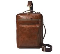 Fossil Convertible Backpack, Commuter Homme, Buckner Petit Cognac, Small