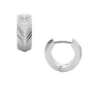 Fossil Créoles Harlow Linear Texture Fossil en acier inoxydable, pour femme, JF04666040