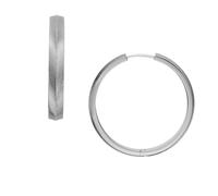 Fossil Créoles Harlow Linear Texture Fossil en acier inoxydable, pour femme, JF04668040