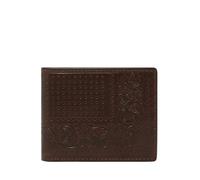 Fossil Derrick, Accessoire de Voyage-Portefeuille à Double pli Homme, Marron, X-Small