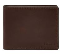 Fossil Derrick, Accessoire de Voyage-Portefeuille à Double pli Hommes, Marron Caramel, 11.43 cm L x 1.27 cm W x 9.53 cm H