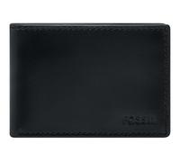 Fossil Derrick, Accessoire de Voyage-Portefeuille à Double pli Hommes, Noir Mat, 11.43 cm L x 1.27 cm W x 7.62 cm H