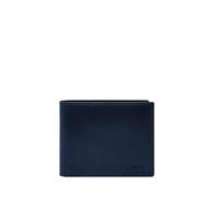 Fossil Derrick Bleu Portefeuille à Deux Volets en Cuir pour Hommes