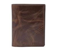 Fossil Portefeuille pour hommes Derrick – 100% cuir marron foncé 10×2,5×13 cm ML3686201