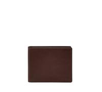 Fossil Derrick, Accessoire de Voyage-Portefeuille à Double pli Hommes, Marron Caramel, 11.43 cm L x 1.27 cm W x 9.53 cm H