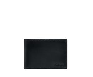 Fossil Derrick Ensemble Portefeuille en Cuir ou Polyester pour Homme, Noir Mat, 11.43 cm L x 1.27 cm W x 7.62 cm H