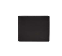 Fossil Derrick RFID Grande Poche pour pièces de Monnaie 2 Plis Noir UK
