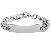 Fossil Drew Bracelet pour homme en acier inoxydable avec fermoir mousqueton