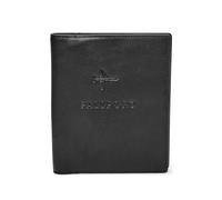 Fossil Étui à passeport pour homme, Étui à passeport 100 % cuir noir 11,43 cm L x 1,27 cm l x 13,97 cm H MLG0358001