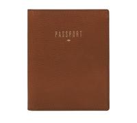 Fossil Étui portefeuille pour passeport de voyage avec blocage RFID pour femme, marron, Taille unique