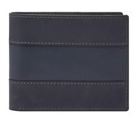 FOSSIL Étui pour carte de crédit bleu foncé en cuir pour homme - Everett Bifold Card Case Midnight Navy 215738