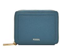 FOSSIL Étui pour carte de crédit bleu pour femme - Logan Zip Around Card Case RFID Drizzle 304845