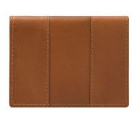 FOSSIL Étui pour carte de crédit brun clair en cuir pour homme - Everett Card Case Bifold Saddle 217343