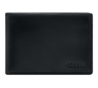 Fossil Derrick, Accessoire de Voyage-Portefeuille à Double pli Hommes, Noir Mat, 11.43 cm L x 1.27 cm W x 7.62 cm H