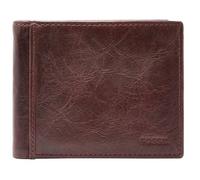 FOSSIL Étui pour carte de crédit marron en cuir pour homme - Ingram Bifold With Flip ID 51053