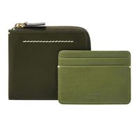 FOSSIL Étui pour carte de crédit vert olive pour femme et homme - Westover Large Zip Bifold Deep Olive 209444