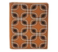 FOSSIL Étui pour carte d'identité marron en cuir pour femme et homme - Passport Case Embroidery 83759