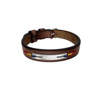 Fossil Everett Bracelet en cuir marron pour homme, JF05025040