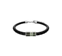 Fossil Everett Bracelet en cuir noir pour homme, JF05024040