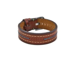 Fossil Everett JF04949040 Bracelet en cuir marron pour homme