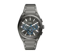 Fossil Everett Montre chronographe en Acier Inoxydable pour Homme, Gris