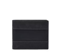 Fossil Everett Portefeuille à Deux Volets en Cuir pour Homme avec fenêtre d'identification à Rabat pour Homme, Everett Midnight Navy, 11,4 x 1,3 x 8,9 cm (L x l x H), Everett à Deux Volets avec Rabat