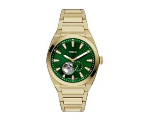 Fossil Everett Watch for Men, Automatic Three Hand Movement with Stainless Steel Or Leather Strap