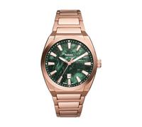 FOSSIL Everett Watch for Men, Quartz Movement with Stainless Steel Or Leather Strap, Vert émeraude