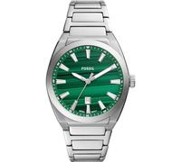 Fossil Everett Watch for Men, Quartz Movement with Stainless Steel Or Leather Strap, Vert foncé