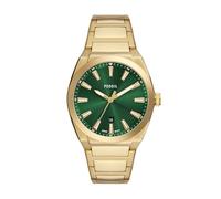Fossil Everett Watch for Men, Quartz Movement with Stainless Steel Or Leather Strap, Vert Froid