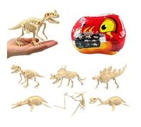 Fossil Excavation Kit - Dinosaur Skeleton Dig Set, 2.95 Inches Educational Learning with Hands On Discovery, Archeology Design, STEM Activity Toy, Kids Exploration for Enhancing Curiosity Motor Skills