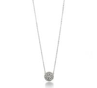 Fossil Femme Acier Inoxydable Rond Zirkonia Colliers