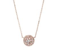 Fossil Femme Collier en acier inoxydable rose JF01740791