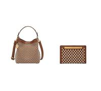 FOSSIL Femme Jessie Sac en similicuir marron et portefeuille Liza, Coffret