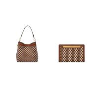 FOSSIL Femme Jessie Sac en similicuir marron et portefeuille Liza, Coffret