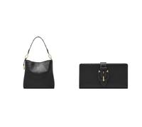 FOSSIL Femme Sac Jessie en Cuir Noir et Portefeuille Harwell, Coffret