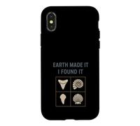 Fossil Finds Collection Ammonite Dent de Requin Cadeau Préhistoire Coque pour iPhone X/XS