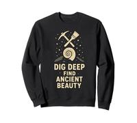 Fossil Finds Collection Ammonite Dent de Requin Cadeau Préhistoire Sweatshirt