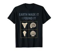 Fossil Finds Collection Ammonite Dent de Requin Cadeau Préhistoire T-Shirt