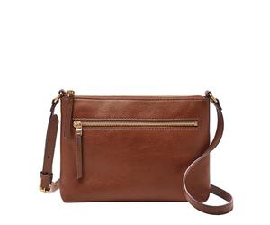 Fossil Fiona Petit sac à main à bandoulière pour femme, marron, Taille unique