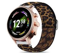 Fossil Gen 6 Bracelet Giaogor réglable en tissu souple et extensible pour montre intelligente Fossil Gen 6 42 mm/44 mm, 42mm