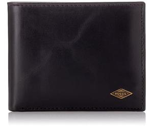 Fossil Gift pour homme Ryan, Coffret en cuir et alliage de zinc noir 10.8 cm L x 2.6 cm l x 9.6 cm H MLG0720001