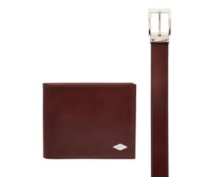 Fossil Gift pour homme Ryan, cuir/Zinc Alliage Trim Coffret cadeau cognac 10.8 cm L x 2.6 cm W x 9.6 cm H MLG0720222