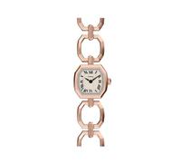 Fossil Harlow Mini Montre à deux aiguilles en acier inoxydable pour femme Doré rose