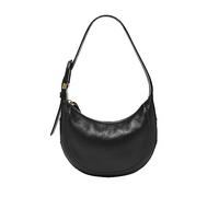 Fossil Harwell Sac à main en cuir croissant pour femme, noir, Taille unique